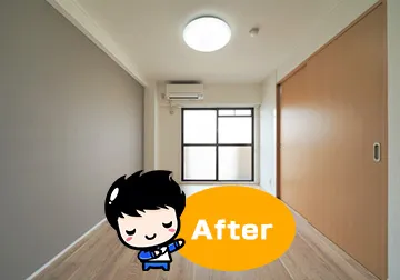 不用品回収 作業後の綺麗な部屋の画像