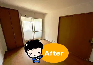 不用品回収 作業後の綺麗な部屋の画像
